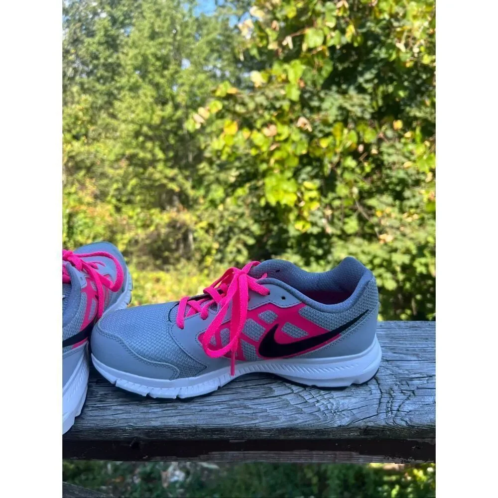 Nike Girls Downshifter 6 Sz 6Y Pink/Black/Gray 685167-007